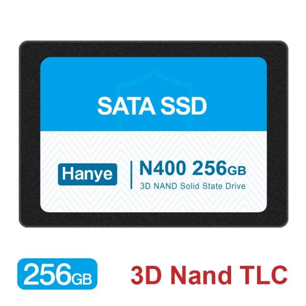 Hanye製 SSD 256GB 3D Nand TLC 内蔵 2.5インチ 7mm SATAIII 6Gb/s R:520MB/s アルミ製筐体 N400 エコーパッケージ 国内3年保証・翌日配達 送料無料