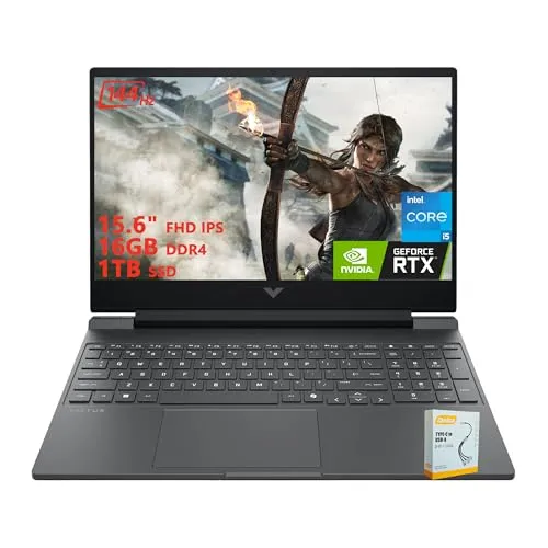 HP Victus 15 ゲーミングノートパソコン | 15.6インチ FHD IPS アンチグレア 144Hz | Intel 8-Core i5-13420H | 16GB DDR4 1TB SSD | NVIDIA GeForce RTX 3050
