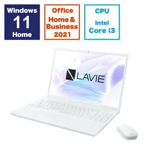 ノートパソコン 新品 NEC LAVIE N16 N1635 PC-N1635HAW-J 16インチ Core i3 1215U SSD512GB メモリ容量8GB Office 2021搭載 Windows 11 Webカメラ 日本語キーボード テンキー