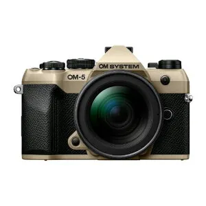 OM SYSTEM デジタル一眼カメラ・12-45mm F4．0 PROレンズキット OM-5 Mark II サンドベージュ OM-5MARKII12-45MMKITBEG [OM5MK2LK1245BEG]【RNH】