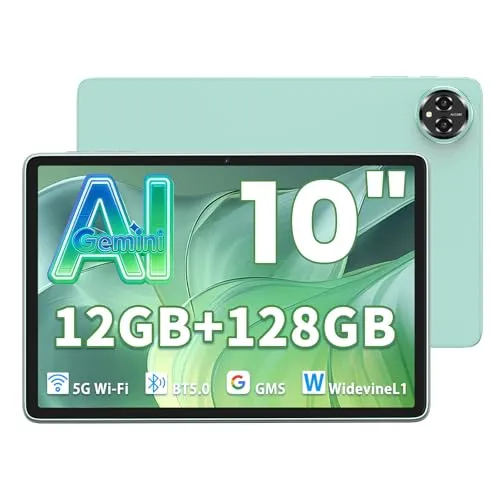 【Azeyou タブレット 10インチ Wi-Fiモデル】 Android タブレット 128GBメモリ+SDカード1TB拡張 高性能8コアCPU ディスプレイ/動画視聴、電子書籍、軽いゲーム、お仕事、お子様の学習など最適/ 6000mAh大電池 12時間
