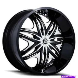 ホイール 4本セット （4）24 Diablo Wheels Morpheus Black with Chrome Inters Rims（B41） (4) 24 Diablo Wheels Morpheus Black with Chrome Insert Rims (B41)【並行輸入品】