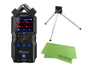ZOOM ズーム H4essential + ミニ3脚 + マークスクロスセット ハンディーレコーダー