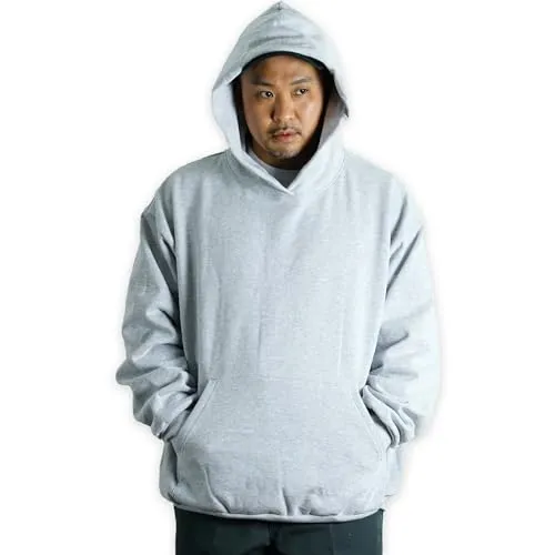 [ロサンゼルスアパレル] HF09 14オンス ヘビーフリース スウェット パーカー アッシュグレー XXL