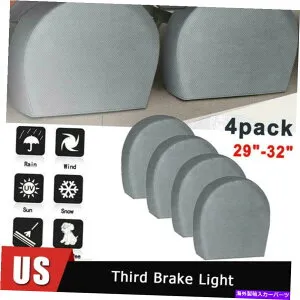 Wheel Covers Set of 4 4つのタイヤカバー29「-32」ホイールタイヤトラックRVトレーラーカンペール日プロテクター米国のセット Set Of 4 Tire Covers 29-32 Wheel Tyre Truck RV Trailer Camper Sun Protector US 【並行輸