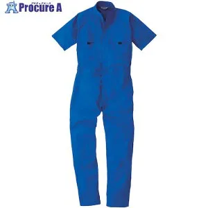 桑和 9007 半袖つなぎ ブルー 6L 9007-8-6L 1着 ■▼531-0720 【送料都度見積】