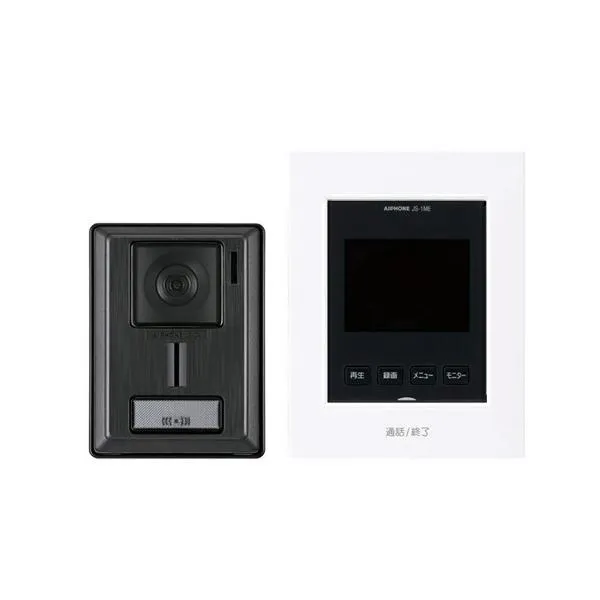 アイホン テレビドアホンセット(録画機能付き) ROCO インターホン AC電源直結 JS-12E (JQ-12Eの後継品)【在庫有り】