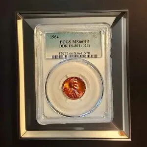 1964年 リンカーン セント PCGS MS66RD DDR FS- 801