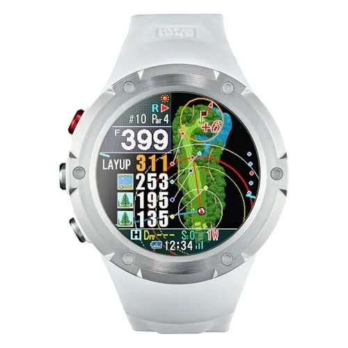 Shot Navi(ショットナビ) Evolve PRO Touch ホワイト 1.4インチ大画面カラー液晶 タッチパネル 最新GPSチップ「M10」 自動飛距離計測 高低差目安距離 日本製（国内ISO9001認定工場生産）競技モード搭載