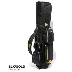 【25日最大P38倍】ニューエラ ゴルフ キャディーバッグ ブラック × ゴールド NEW ERA GF CART CADDIE BAG (STOCK) (13534661) フルセット用 (240305)