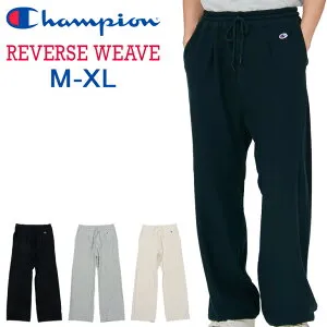 送料無料 チャンピオン スウェットパンツ メンズ Champion リバースウィーブ 裏毛 スエット ロングパンツ 無地 ワイドシルエット ワンポイント アメカジ メンズウェア 長ズボン ボトムス カジ