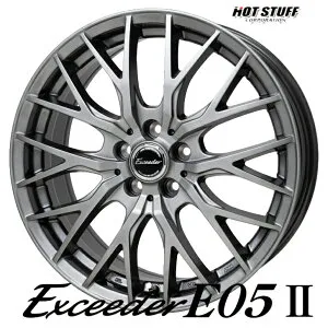 17×7.0J インセット +38 5-114.3 新品 ホイールホットスタッフ Exceeder E05 II エクシーダー RAV4 デリカD:5 エクストレイル CX-5