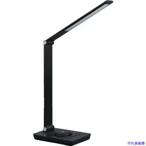 ■GENTOS デスクライト 調光・調色 ワイヤレス給電付き 1000lm ブラック DKR116BK(6969551)