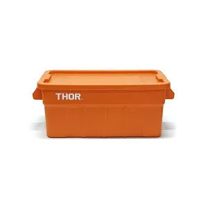 THOR ソー LARGE TOTES WITH LID 53L 【メッセージカード対応】 収納ボックス コンテナ おしゃれ プラスチック ユニセックス アウトドア 収納 蓋付き ガレージ 車載