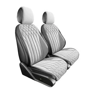 【送料無料】 シートカバー メルセデスベンツ CLA AMG X156 ホワイト スエード エプロンタイプ 汎用 簡単取付 座席 カバー