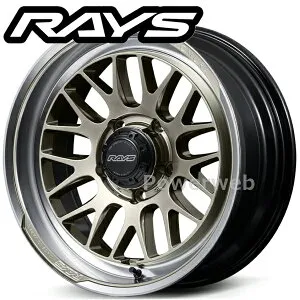 [ホイール1本(単品)] RAYS HOMURA 2x9L-RA 17インチ×8.5J PCD：139.7 穴数：6 インセット：10 グレイスゴールド/リムDMC (XDJ) (レイズ ホムラ 2×9L-RA)