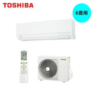 日本キャリア (東芝) 住宅用ルームエアコン 主に6畳用 (W) (室内機 (W) 室外機 RAS-2215AT) RAS-2215T【在庫有り】