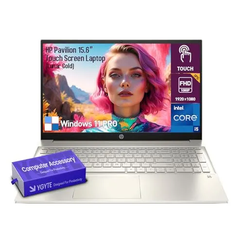 HP Pavilion タッチスクリーン ノートパソコン コンピューター 15インチ タッチスクリーン FHD ビジネス ノートパソコン PC インテル Core i5 Lifetime Office、32GB RAM 1TB SSD Windows 11