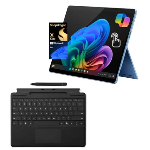 Microsoft Surface Pro 11 バンドル 2-in-1 タブレット Pro キーボードとスリムペン付き Copilot+ PC 13インチ タッチスクリーン OLED ディスプレイ Snapdragon X Elite (12コア) 16