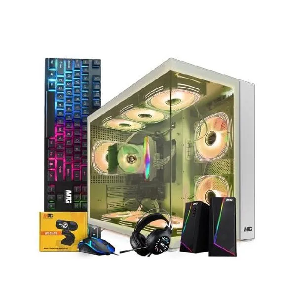 MTG Khuno Gaming Tower PC-Intel Core i7 8th Gen, RTX 3060 12GB 192bits, 16GB RGB ARGB Ram, 512GB Nvme, Gamer Bundle Combo Webcam, Windows 11 _並行輸入