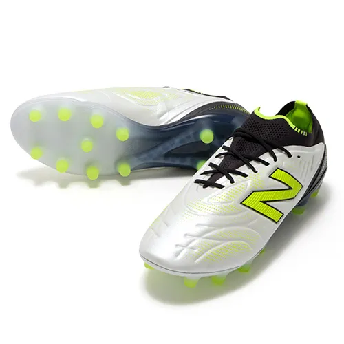 ニューバランス Tekela v5 Elite HG（2Eモデル） ホワイト/ライム サッカーシューズ