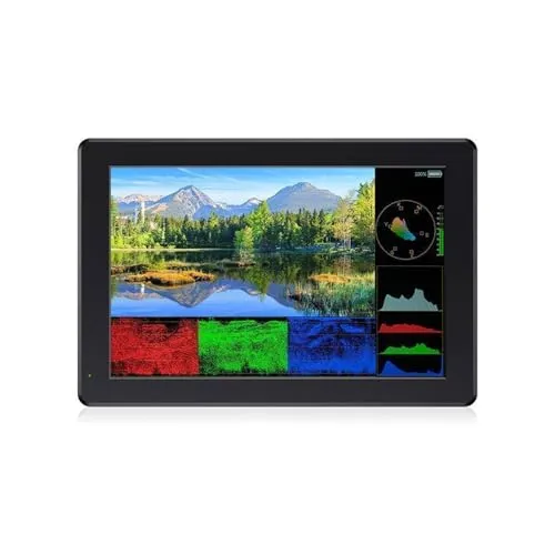 Acogedor 7 インチ SDI カメラモニター、2000nit 超高輝度 IPS タッチスクリーン 1920x1200 解像度、放熱機能付き、DSLR ビデオアシスト HDR 波形フォーカスピーキング 3D LUT 4K 入力