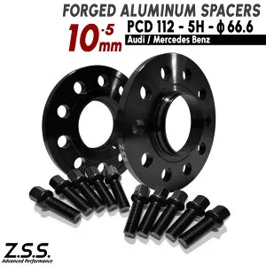 Z.S.S. AP 10mm PCD112 5穴 5x112 ハブ径 66.6φ ワイドトレッドスペーサー スペーサー アウディ ベンツ Audi Benz 純正ホイール M14xP1.50 R14 ボルト付 ZSS