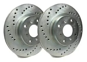 brake disc rotor 07-08インフィニティG35 08-13 G37用シルバードリルスロットフロント330mmブレーキローター Silver Drilled Slotted Front 330mm Brake Rotor for 07-08 Infiniti G35 08-13 G37【並行輸入品】