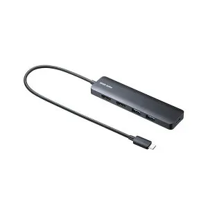 USB Type-C ドッキングステーション ブラック USB-5TCHHPS22BK 黒 USB Type-C接続可能な多機能ドッキングステーション デスク周りを整理し、作業環境を快適に 多彩なポート搭載で接続簡単 高速データ