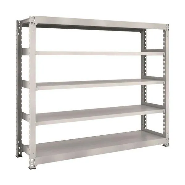 ■TRUSCO スチールラック M3型中量棚 1800×471×H1500 5段 単体 ネオグレー M35655(NG)(5059364)
