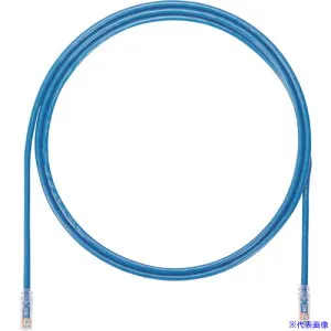 ■PANDUIT カテゴリ6A UTPパッチコード 24AWG単線 ケーブル径:Φ6.4mm 8m 青 UTP6AX8MBU UTP6AX8MBU(2494087)×10[送料別途お見積り][法人限定][掲外取寄]