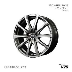MID WHEELS/V25 レヴォーグ VM4/VMG 2017/8～2020/10 アルミホイール1本【17×7.0J 5-114.3 INSET48 MGR】S971770573480A0N