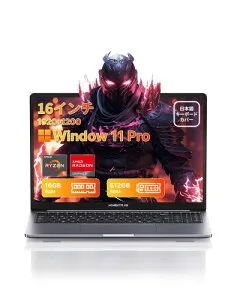 ノートパソコン 16GBメモリ+512GB SSD ノートパソコン 16インチ 1920×1200 IPS液晶 Windows 11 Pro、ノートPC USB3.0+Type-C+高速放熱+静音 デスクトップpc WIFI5/BT5.0/HDMI/TFカード対応/テンキー付き/日本語