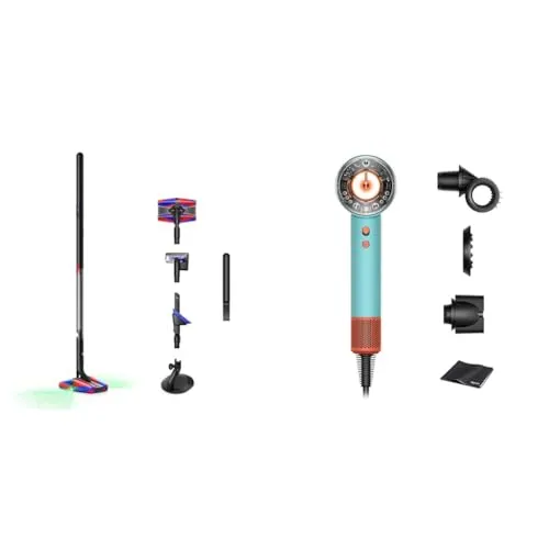 【2点セット【Amazon.co.jp限定】】Dyson(ダイソン) 掃除機 コードレス PencilVac Fluffycones 交換用バッテリーセット (ペンシルバック フラフィコーンズ) (SV50 FC EX) 充電スタンド付き + Supers