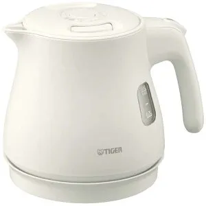 TIGER PCV-A060WM マットホワイト QUICK&SAFE+ [蒸気レス電気ケトル (0.6L)] 送料無料