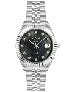 ジェビル レディース アクセサリー 腕時計 Tシャツ Gevril GV2 Women's Naples Silver-Tone Stainless Steel Swiss Quartz Bracelet Watch 34 mm Silver-Tone シルバー
