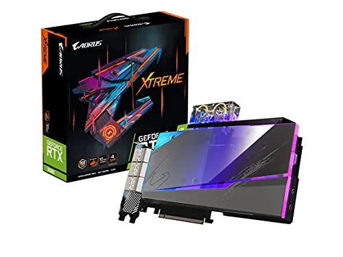 GIGABYTE AORUS GeForce RTX 3080 Xtreme WATERFORCE WB 10G (REV 2.0) グラフィックスカード ウォーターフォース ウォーターブロック冷却システム LHR 10GB 320ビット GDDR6X G