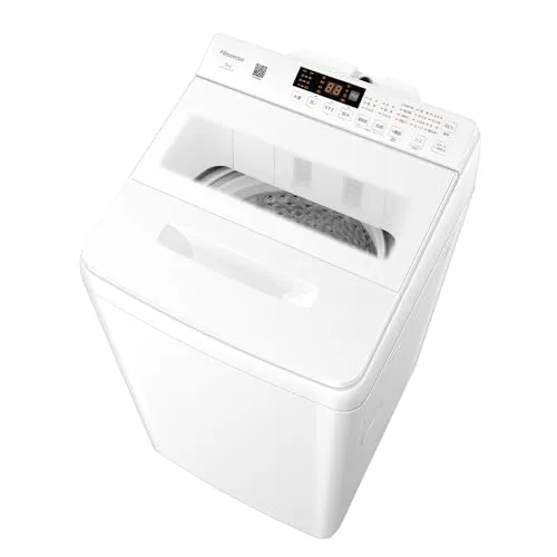 ハイセンス 洗剤自動投入 洗濯機 6kg 1-3人用 最短14分洗濯 シャワー水流 激流洗浄 予約機能 風乾燥 部屋干し 多彩コース 簡単操作 真下排水 一人暮らし HW-K60XL-W