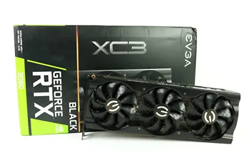 EV GA GeForce RTX 3080 XC3 ブラック ゲーミングビデオカード 10G-P5-3881-KL 10GB GDDR6X iCX3冷却 ARGB LED LHR