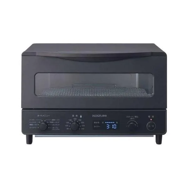 オーブントースター 4枚 食パン 1225W ブラック コイズミ KOS-1236/K