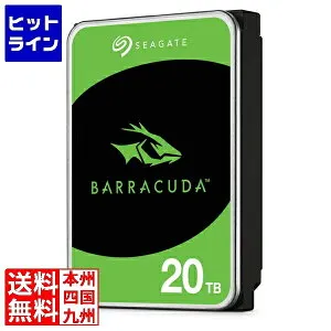 フィールド・レイク Seagate BarraCuda 3.5 20TB 内蔵HDD メーカー2年保証 SATA 6.0Gb/s 512MB 7200rpm ST20000DM001 CMR ST20000DM001
