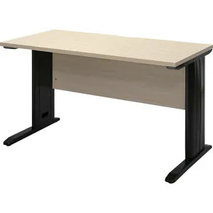 【メーカー在庫あり】 TSLD1470NAABK 平机 ホワイトナチュラル天板X黒脚 W1400xD700XH700 TSLD1470NAA-BK HD店