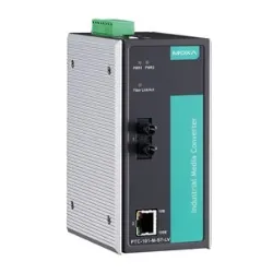 産業用IEC 61850/EN50155イーサネット⇒ファイバーメディアコンバータ/マルチモードSTコネクタ/デュアルリダンダンド電源