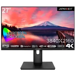 液晶ディスプレイ 27型/3840×2160/DP×1、HDMI×1、USB Type-C×1/ブラック/スピーカー：無/2年保証