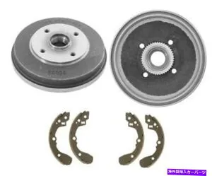 Brake Drum リアブレーキドラムとシューズフィット01-02 Kia Rio 4輪腹筋 Rear Brake Drums and Shoes Fits 01-02 Kia Rio WITH 4 Wheel ABS【並行輸入品】