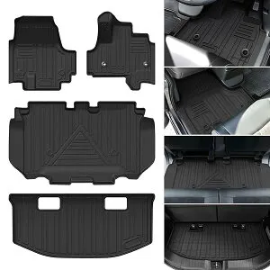 【送料無料】ホンダ 新型 N-BOX JF5 JF6 フロアマット+セカンドマット+ラゲッジマット 4点セット エヌボックス JF5 トランクマット NBOX JF6 カーマット Nボックス 3D立体マット JF5 ラゲッジトレイ JF