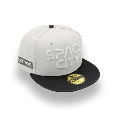 日本未発売 ヒューストン・アストロズ スペースシティ キャップ/NEW ERA HOUSTON ASTROS SPACE CITY 59FIFTY CAP [GREY/BLACK] (JP, 数字サイズ, 59.5 cm, グレー/ブラック) [並行輸入品