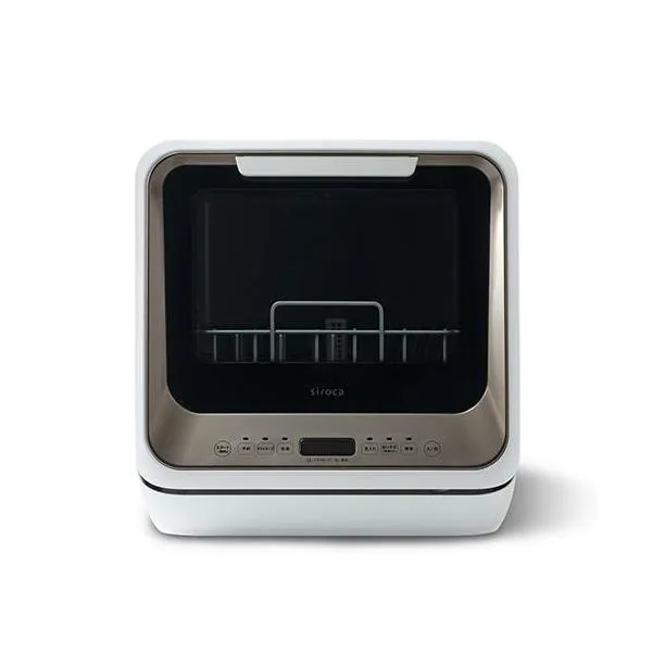 【長期保証付】シロカ(siroca) SS-M171 W/TL メタリックウォームグレー 食器洗い乾燥機 工事不要 タンク式