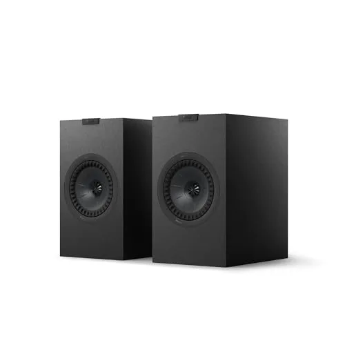 KEF Q3 Meta HiFi スピーカー | サテンブラック ペア| 2ウェイ・ブックシェルフ型スピーカー | 第9世代Qシリーズ | 音楽 | レコード | 6.5インチ第12世代Uni-Qドライバー