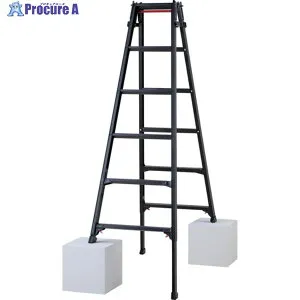 ハセガワ ハシゴ兼用伸縮脚立(ブラックレーベル)RYZB-18a(10911) RYZB-18A 1台 ◇▼678-9642
